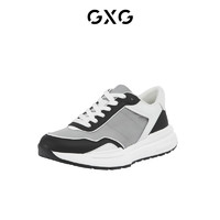 GXG男鞋运动鞋休闲鞋轻便时尚鞋男休闲鞋运动鞋男款鞋子 灰色/黑色 39