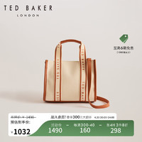 Ted Baker2024春夏女士棉质单肩斜挎手提小号托特包262832 自然色 小包