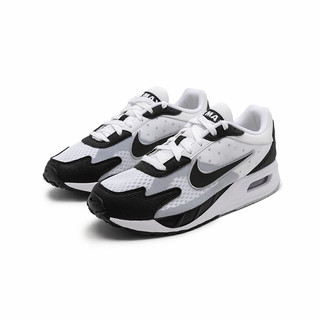 NIKE 耐克 Air Max Solo 耐磨透气 低帮 运动休闲鞋 男款 白黑 DX3666-100