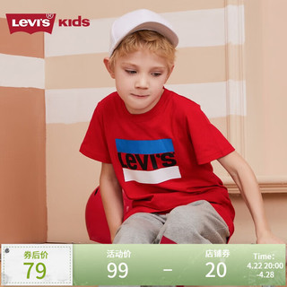 Levi's 李维斯 儿童纯棉短袖t恤