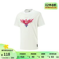 彪马（PUMA） 夏季男子拉梅洛·鲍尔篮球短袖T恤 IMBA 621971 白-02 XL(185/104A)