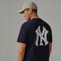 NEW ERA 纽亦华 2024夏季MLB腰果花设计NY/LA男女款潮流百搭短袖T恤