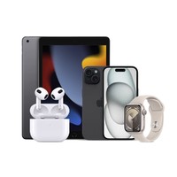拼手速：Apple 苹果 四件套装（iPhone15 + iPad9 + Watch Series 9 + AirPods3）