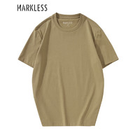 Markless 新款男t恤Sorona凉感水洗不易变形质感短袖