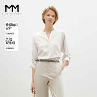 Meilleur moment MM麦檬商场同款24夏新品条纹半袖衬衫女