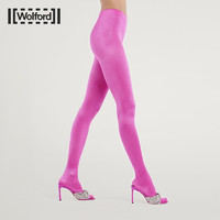 Wolford xSergio Rossi胶囊系列100D微闪光泽弹力丝滑打底裤19405 3190 玫瑰红