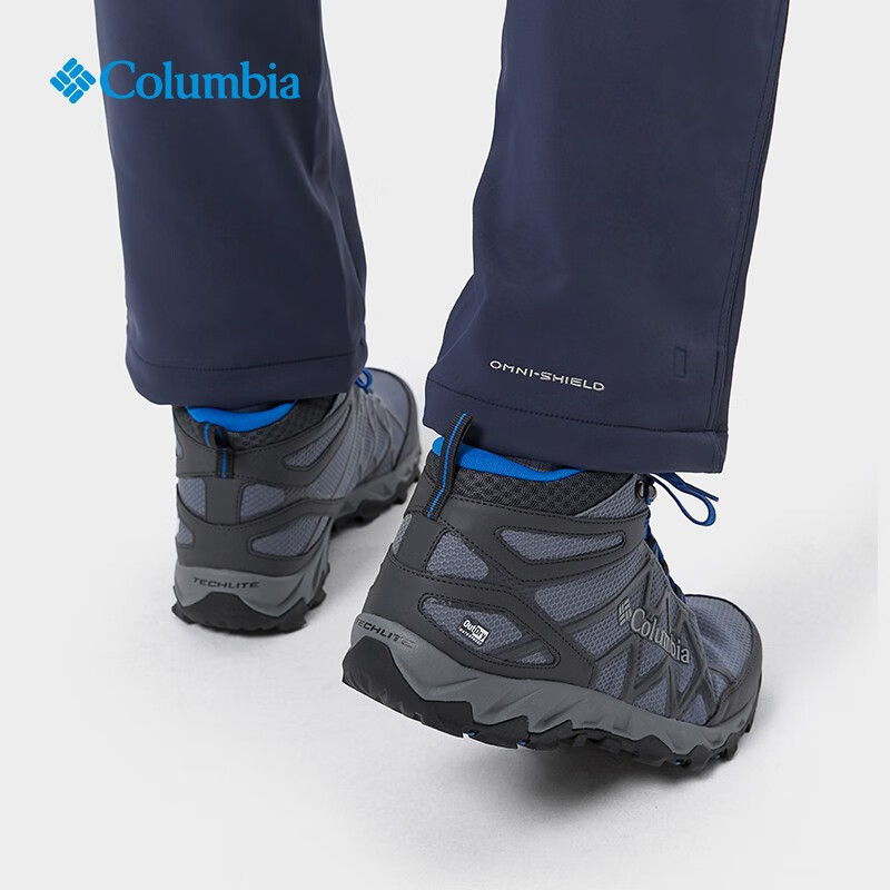 Columbia哥伦比亚户外男子轻盈缓震防水野营中帮徒步登山鞋DM0074 053(灰色) 42 (27cm) 42(27cm)