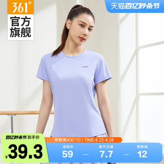 361° 361运动t恤女2024夏季新款健身跑步运动短袖女士速干透气轻薄上衣