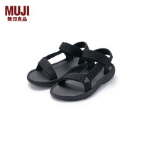 MUJI 無印良品 無印良品 MUJI 男女通用 布帶涼鞋（男士/女士）男式女式 無性別 EKB11A4S 黑色 240mm  /S/38碼(3.0)