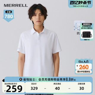 MERRELL 迈乐 户外运动短袖POLO衫男抗菌速干短袖T恤商务POLO上衣男