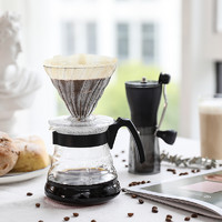 HARIO 日本分享壶V60滴滤式滤杯手冲咖啡壶手摇磨豆机咖啡器具套装