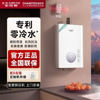 百亿补贴：A.O.SMITH 史密斯 AO史密斯佳尼特16L零冷水TJ0家用燃气热水器 创新上抽风 恒温降噪