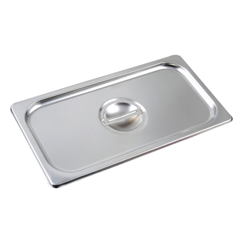 益美得 CC259 不锈钢份数盒盖子长方形餐盘盖子 1/3 325*175mm 盖子 1/3份数  0L （325*175mm）盖子