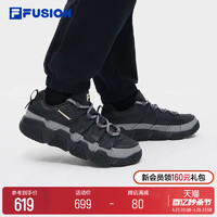 FILA 斐乐 FUSION斐乐潮牌男鞋BARRICADE复古篮球鞋2024春季新款运动鞋