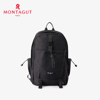 梦特娇（MONTAGUT）女包小众书包女大容量背包电脑包休闲百搭旅行双肩包女 黑色S1353081012