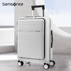 Samsonite 新秀丽 行李箱旅行箱登机箱飞机轮拉杆箱前开口快速拿取nfc智能感应开锁 白色 25英寸