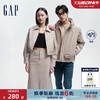 Gap 盖璞 女装春季2024新款LOGO纯色口袋短款翻领防风夹克外套431560