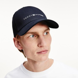 TOMMY HILFIGER 男经典休闲撞色字母可调节弯檐圆顶棒球帽07347