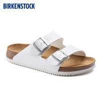 BIRKENSTOCK勃肯拖鞋平跟休闲时尚凉鞋拖鞋Arizona系列 白色窄版1018221 36