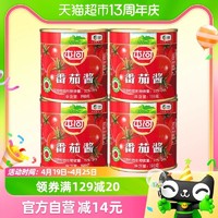88VIP：屯河 蕃茄酱198gX4罐0添加剂番茄罐头家庭餐饮炒菜调料