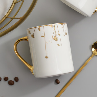 华光陶瓷  骨瓷水杯  办公室茶杯 欧式简约咖啡杯家用陶瓷喝水杯  星语礼盒装