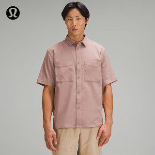 lululemon丨Relaxed-Fit 男士短袖衬衫 LM3EIDS 暮色玫瑰 M