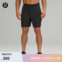 lululemon 丨Pace Breaker 男士运动短裤 7" *无内衬 LM7AB0S 杂色炭黑色 S/6