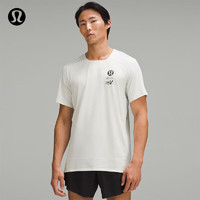 lululemon丨Fast and Free 男士跑步短袖 T 恤 *城市越野 LM3EMRS 米白色 M