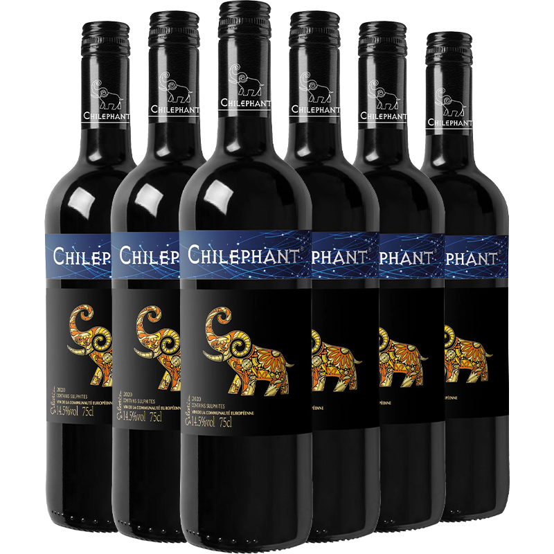 CHILEPHANT 智象 法国原酒智象炫彩干红葡萄酒红酒750ml
