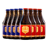 智美（Chimay）红帽/蓝帽 修道士精酿 啤酒 330ml*8瓶 比利时 红蓝组合 330mL 8瓶 组合装