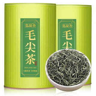 百亿补贴：恋凝香 毛尖茶早春新茶春茶耐泡春茶茶叶毛尖绿茶炒青绿茶浓香罐装