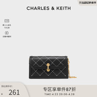 CHARLES & KEITH CHARLES＆KEITH春夏女包CK2-80701303时尚菱格链条斜挎包小方包女