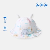 aqpa 夏季宝宝可爱卡通遮阳帽婴幼儿渔夫帽薄款儿童纯棉出游帽子