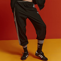 adidas 阿迪达斯 三叶草 男子 中国红经典三条纹运动直筒长裤IS1677