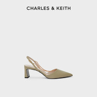 CHARLES & KEITH CHARLES&KEITH;春夏女鞋CK1-60280304女士链条装饰尖头高跟凉鞋