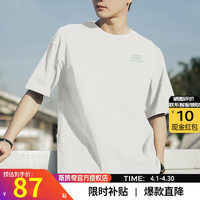 SKECHERS 斯凯奇 t恤男2024夏季新款宽松透气短袖男装针织圆领半袖黑色运动上衣