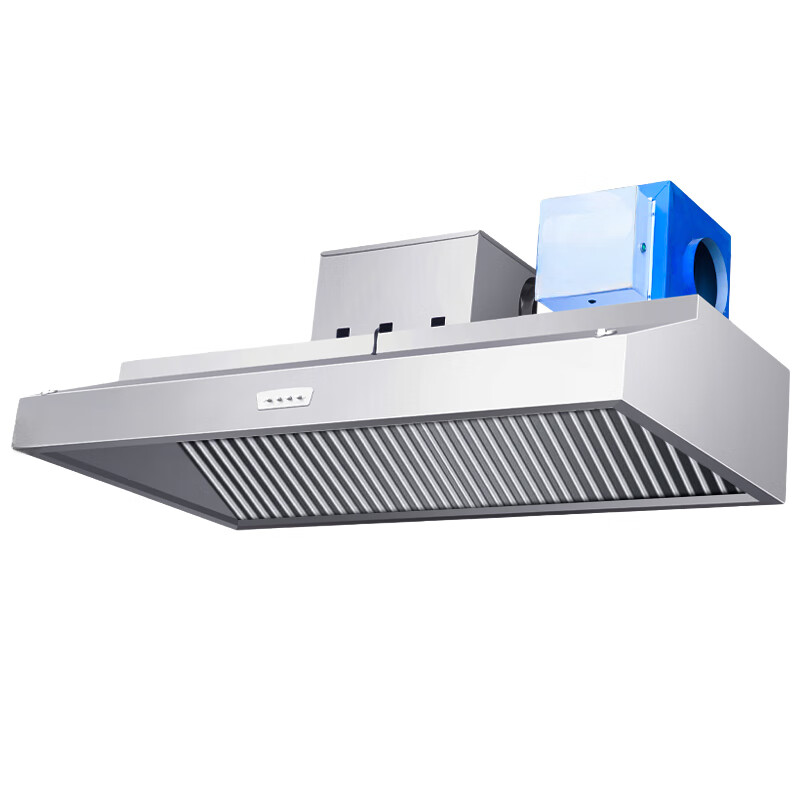 闪盾 油烟机商用油烟净化器排烟罩饭店用环保炸鸡餐饮厨房不锈钢一体机   【环保800W】 