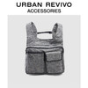 URBAN REVIVO 2024夏季男士设计感多袋双肩背包UAMB40053 中灰