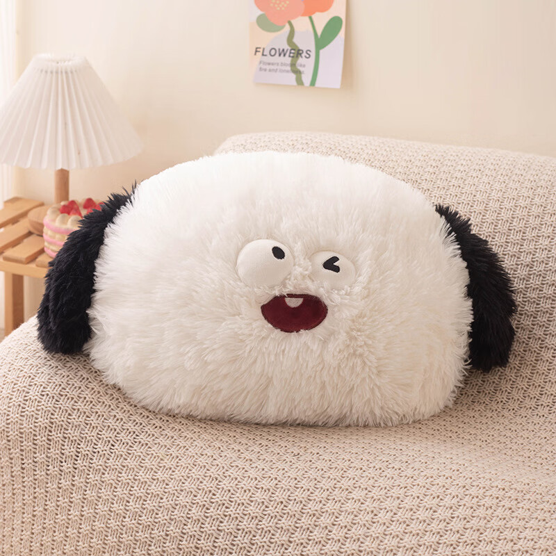 菲菲熊原创卡通动物抱枕企鹅青蛙毛绒玩具沙发兔子靠垫居家装饰可爱 狗 42CM   0.38kg