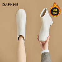 DAPHNE 达芙妮 短靴2024年新款冬季时尚单靴切尔西时尚 软底女靴子