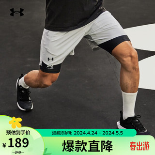 安德玛 UNDERARMOUR）春夏HeatGear男子训练运动紧身裤1361602 黑色001 M