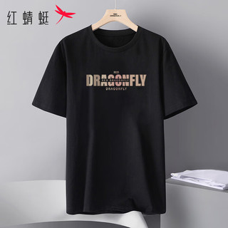 红蜻蜓 男士印花短袖T恤