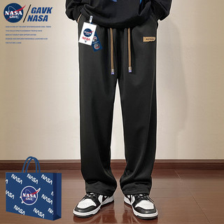 GAVK NASA GAVK2023秋冬季潮流运动修身九分长裤子男女同款情侣卫裤女