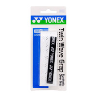 YONEX 尤尼克斯 羽毛球手膠雙波浪型網格龍骨手膠單條AC139EX-011白色