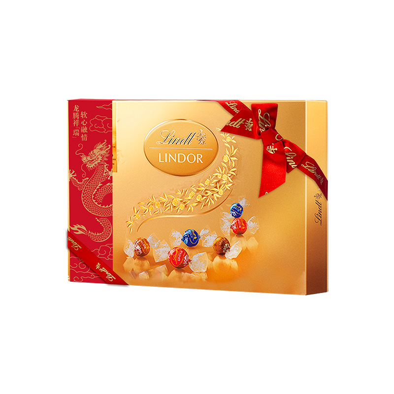【行货】Lindt瑞士莲软心精选巧克力礼盒168g零食喜糖