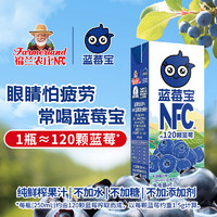 福蘭農莊 藍莓寶100%NFC藍莓復合果汁0添加劑250ml*10盒禮盒裝