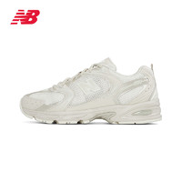 new balance NB MR530系列老爹鞋男鞋女鞋夏季复古低帮百搭休闲运动鞋 浅奶茶色 MR530AA1-D