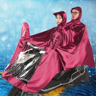Paradise 天堂伞 雨衣电瓶车摩托车骑行成人长款加大加厚全身防水单双人雨披男女