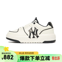 MLB鞋复古板鞋学长鞋男女休闲运动鞋3ASXCA12N-50WHS-230/米白色