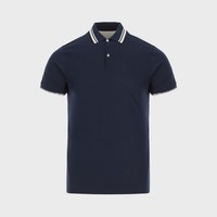 Massimo Dutti 男士时髦都市斯文纯棉短袖polo衫